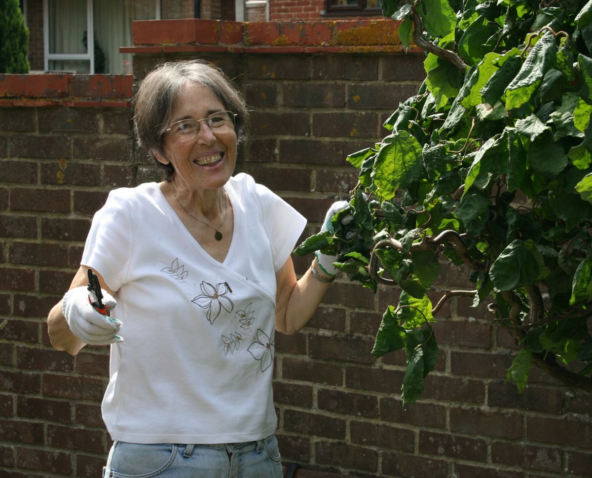 Christa happily clipping 1