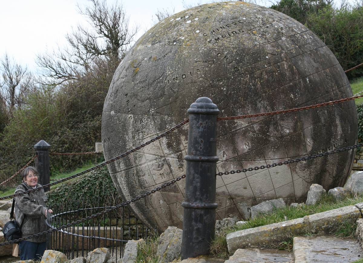 Globe and Christa, March 2007, at Durlston