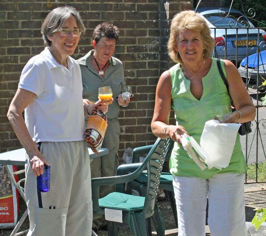 Christa and the cousins, August 2007