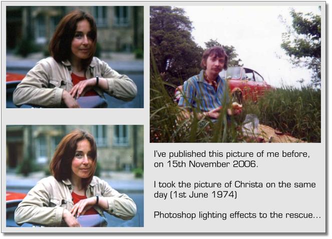 Christa in Oxford, June 1974
