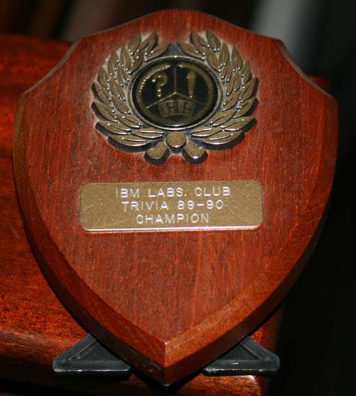 Trivia plaque