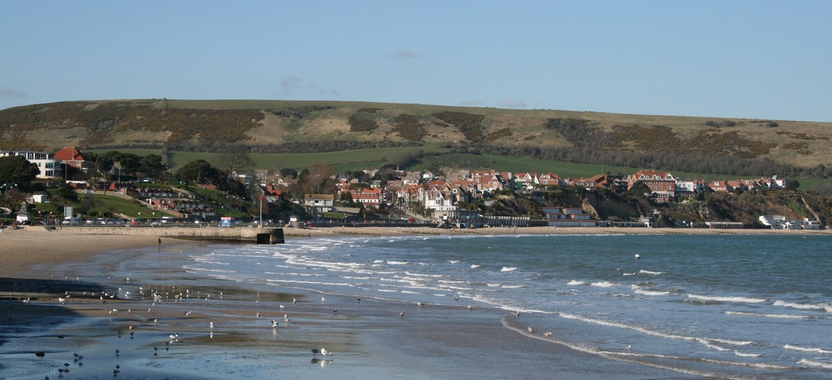 Swanage beach, 4 March 2008