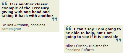 Pension doubletalk